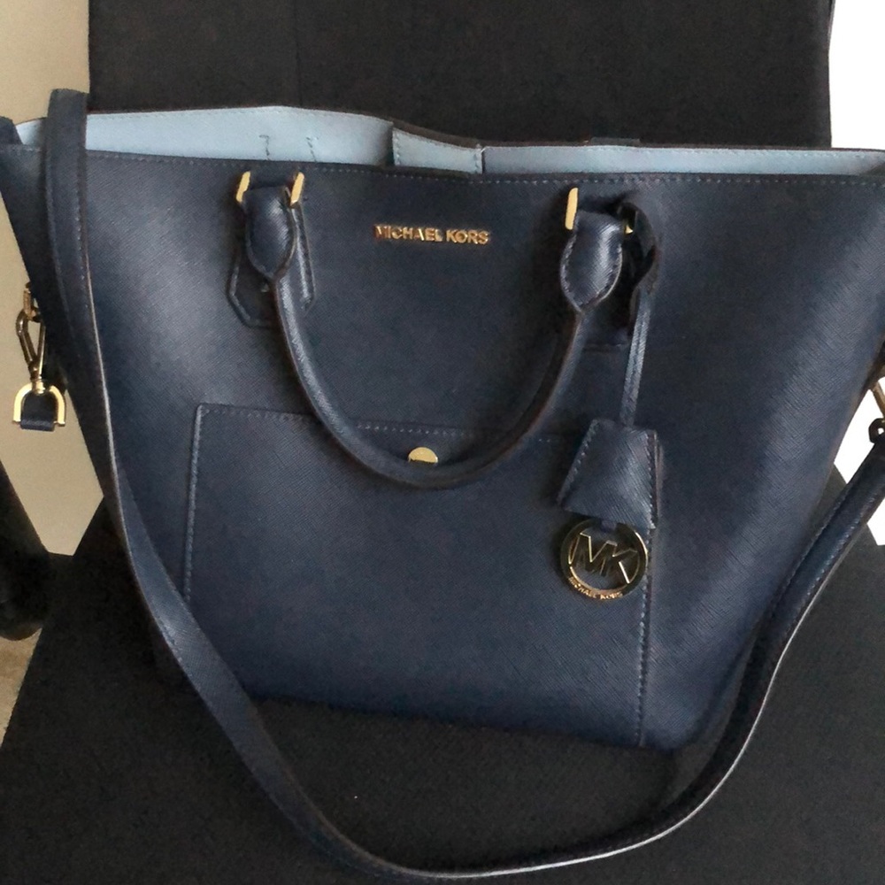 Gorgeous Navy Michael Kors Tote